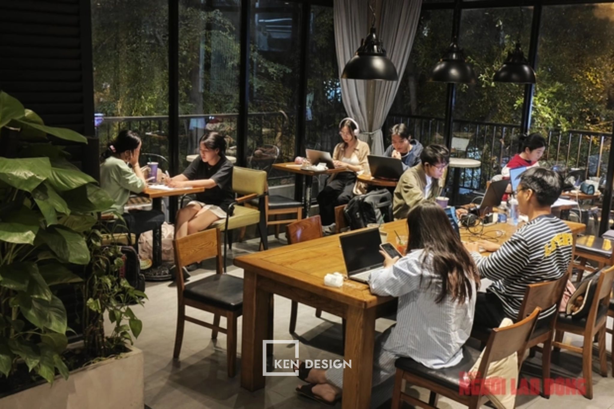 mô hình quán cafe mở xuyên đêm